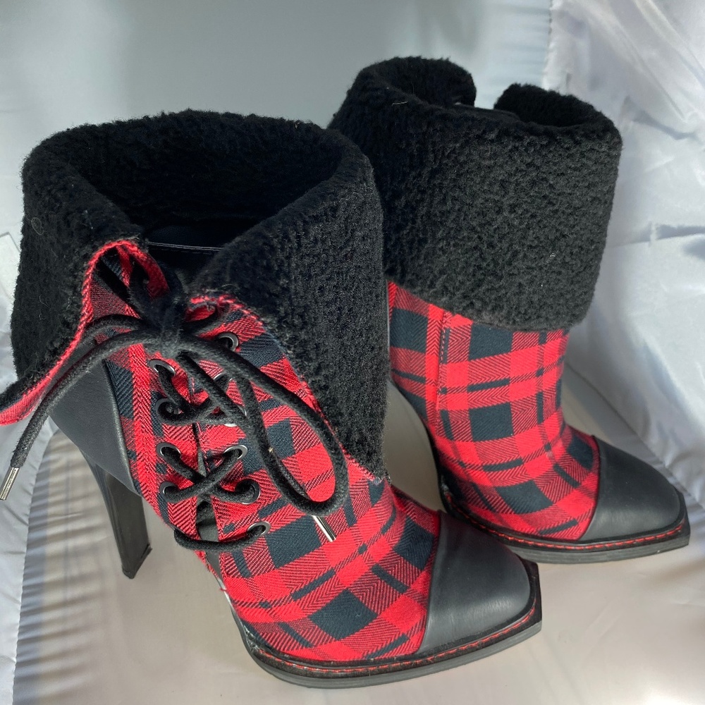 GX by Gwen Stefani Tribe Cap Toe Boot w/ Fur Cuffs